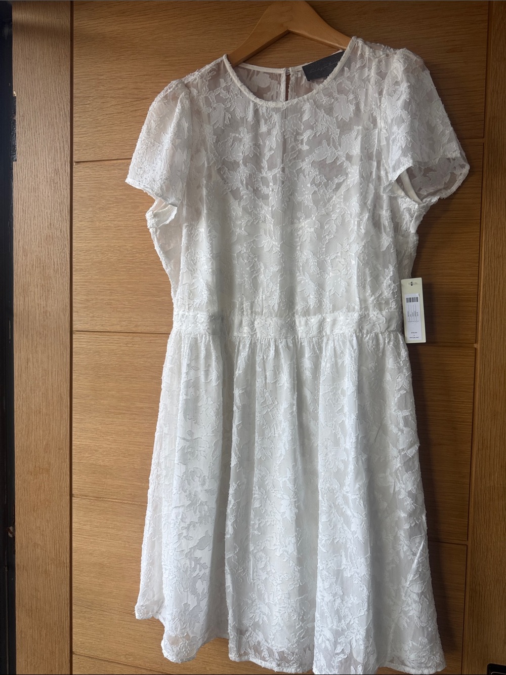 Sunday in Brooklyn White Lace Short Sleeve Girls' Dress